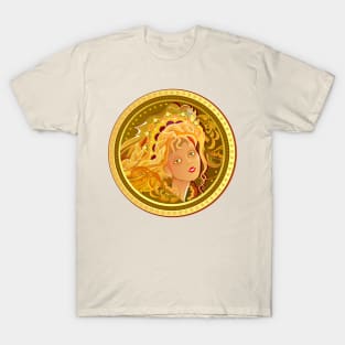 Medallion with fairies head with fairies head T-Shirt